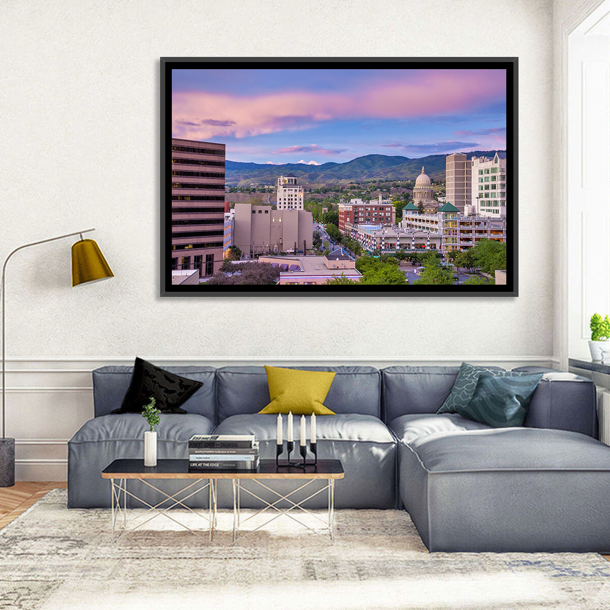Boise Downtown at Golden Hour Wall Art