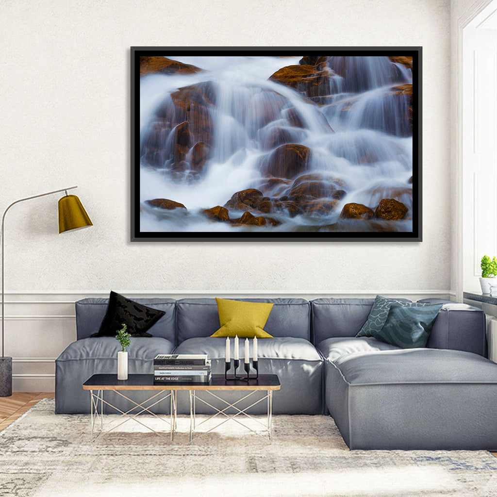 Rocky Mountain Waterfall Wall Art
