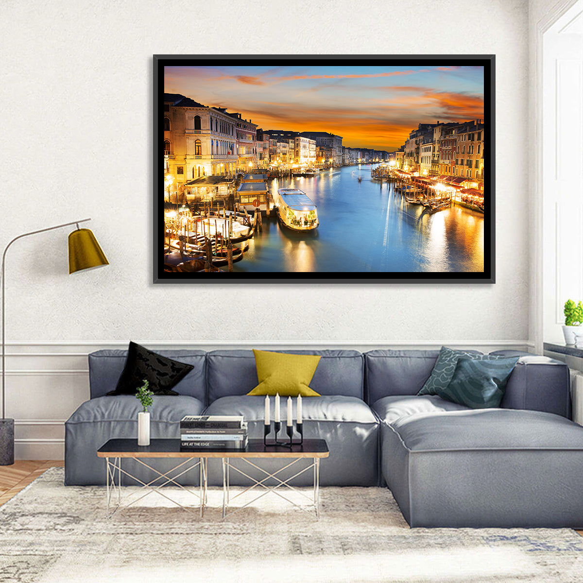Venice Grand Canal at Dusk Wall Art
