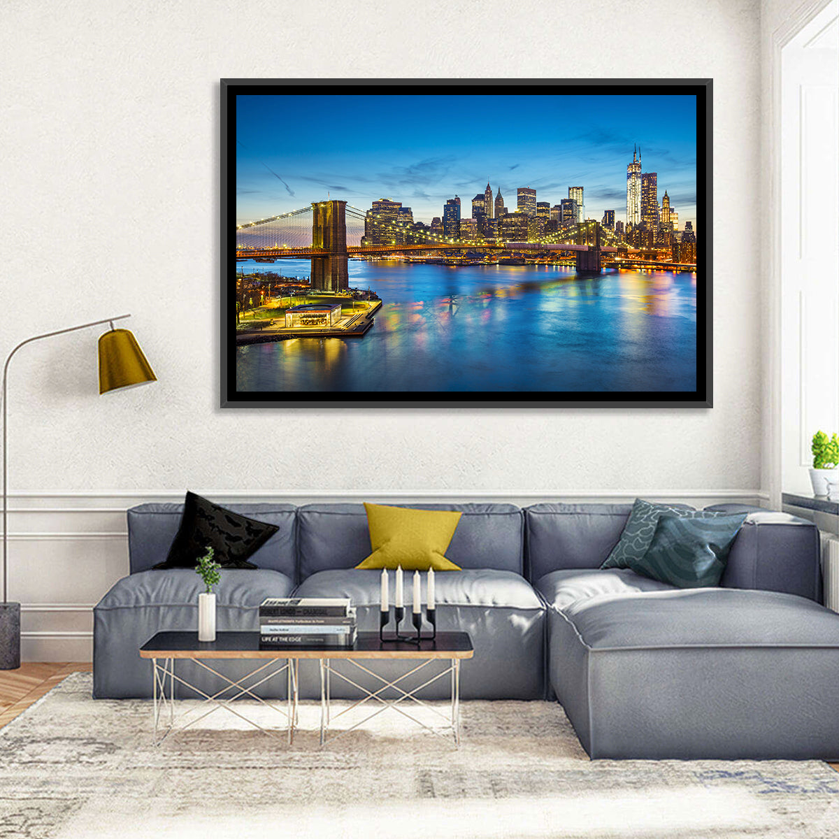 Brooklyn Bridge with Jane's Carousel Wall Art