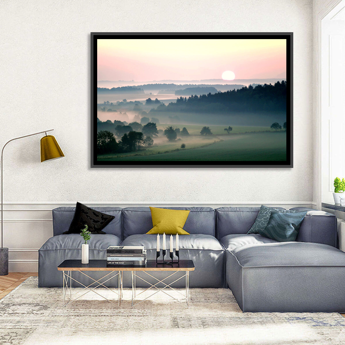 Czech Morning Fog Landscape Wall Art
