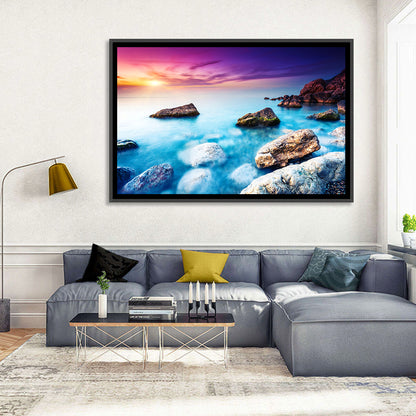 Sea Beach Sunset Wall Art