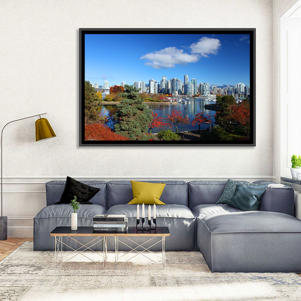 Vancouver Autumn Skyline Wall Art