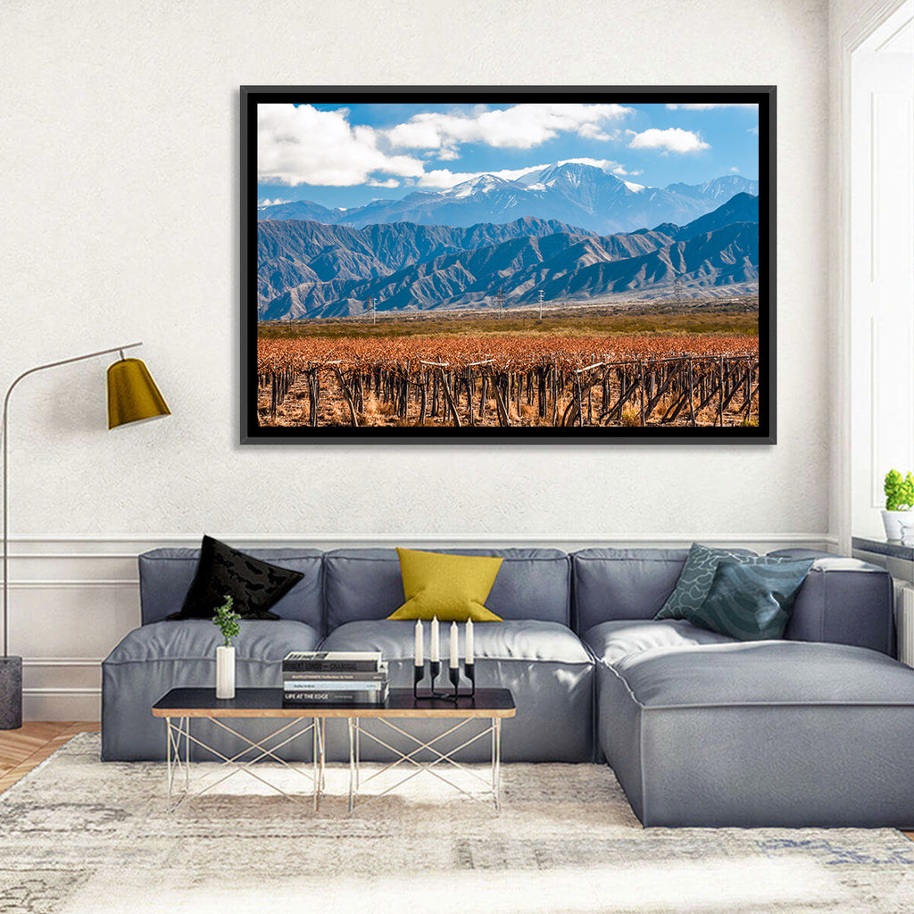 Vineyard Below Aconcagua Wall Art