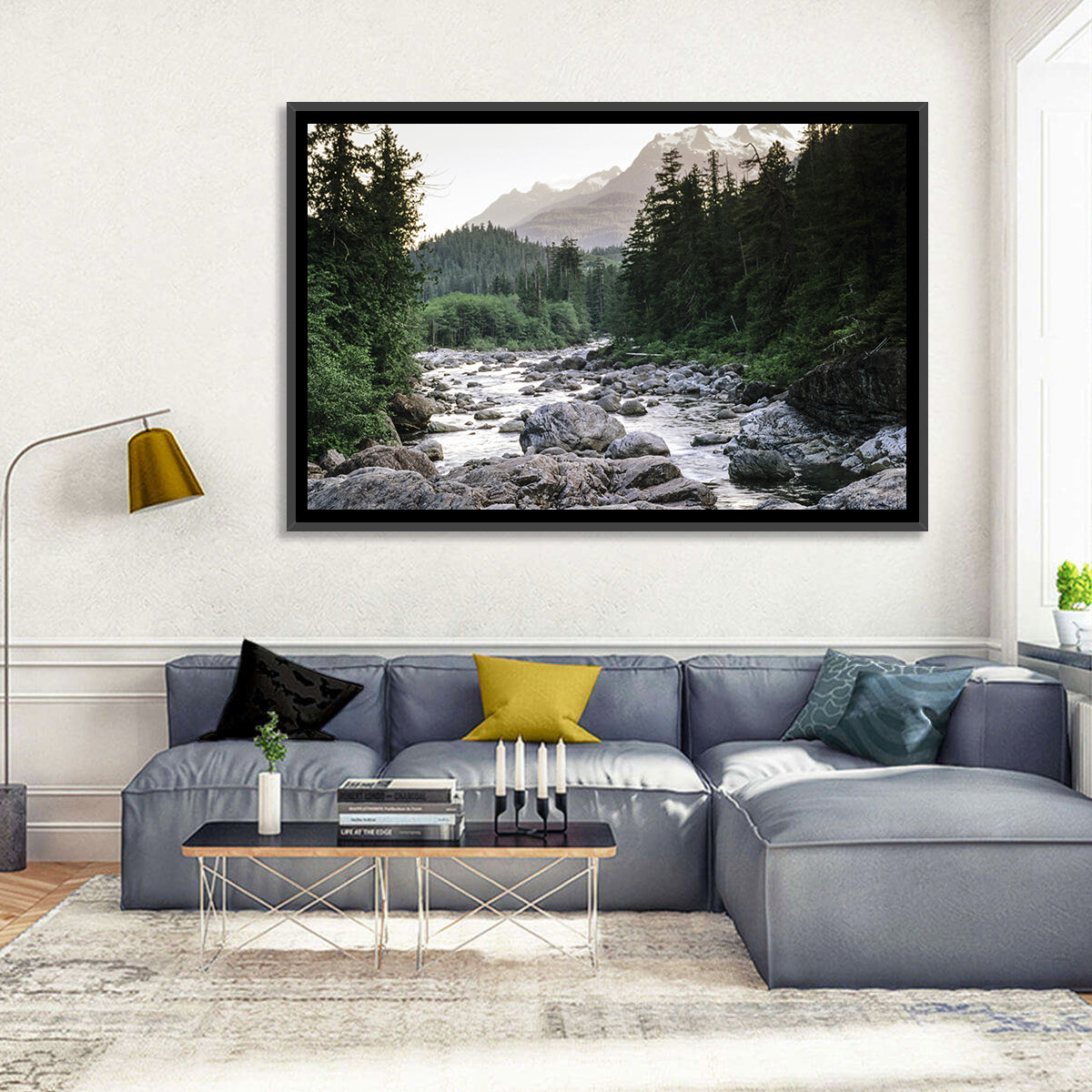 Snake River Mountain View Wall Art