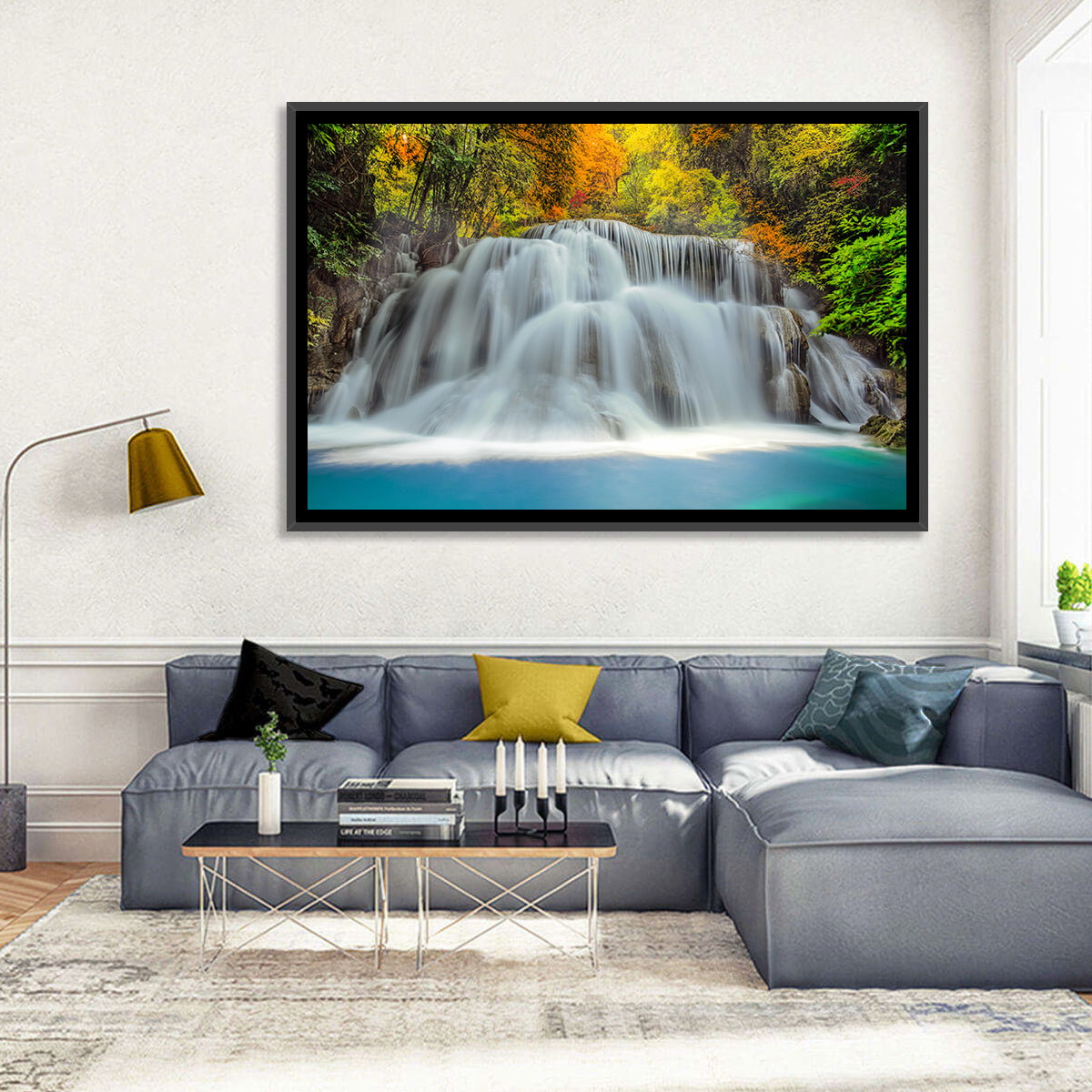 Erawan Falls Cascade Wall Art