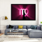 Radiant Virgo Symbol Wall Art