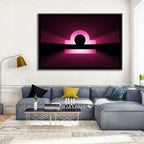 Libra Symbol Neon Glow Wall Art