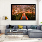 Meguro River Cherry Blossoms Wall Art