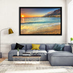 Makarska Pebble Beach Sunset Wall Art