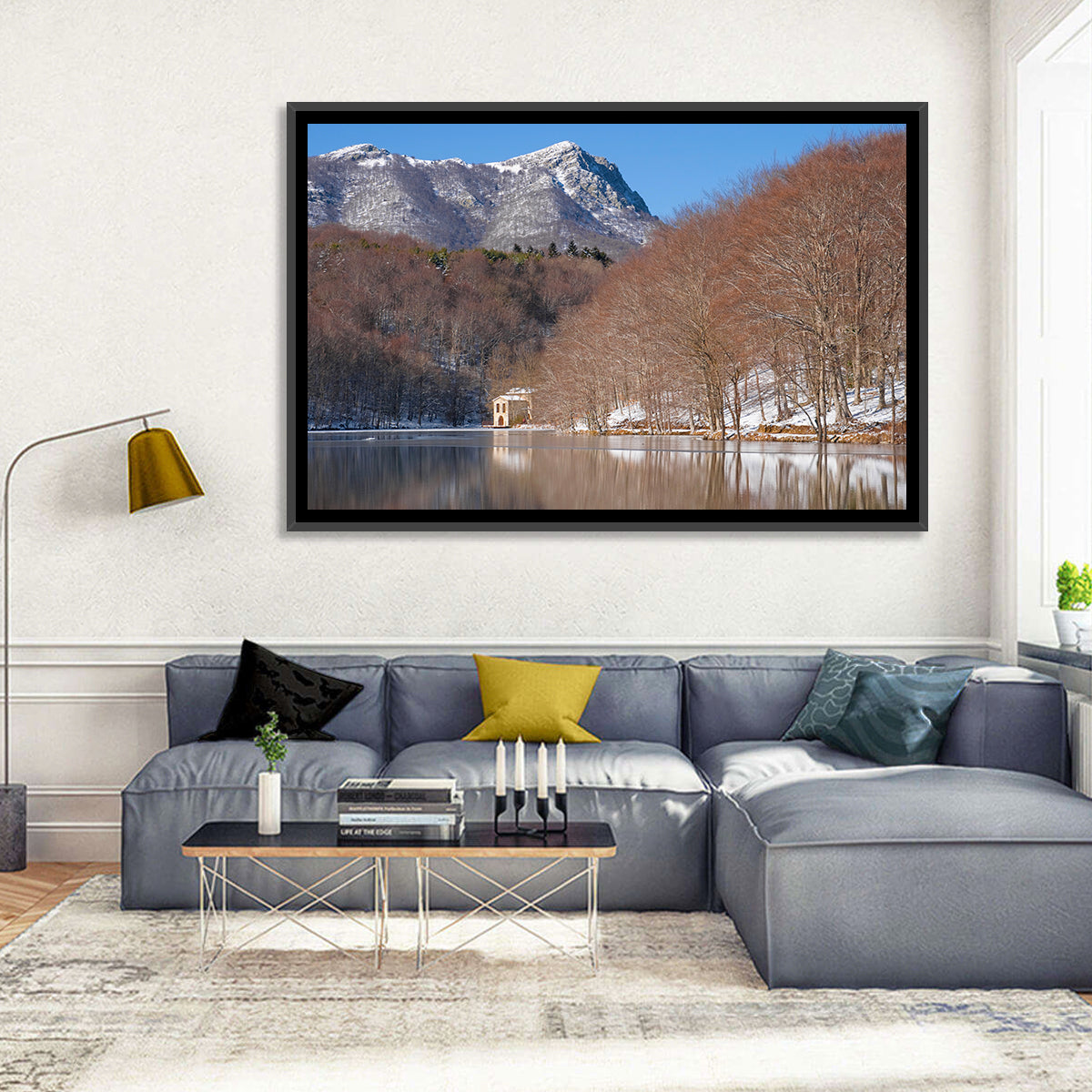 Lake Santa Fe Del Montseny Wall Art in a room, landscape