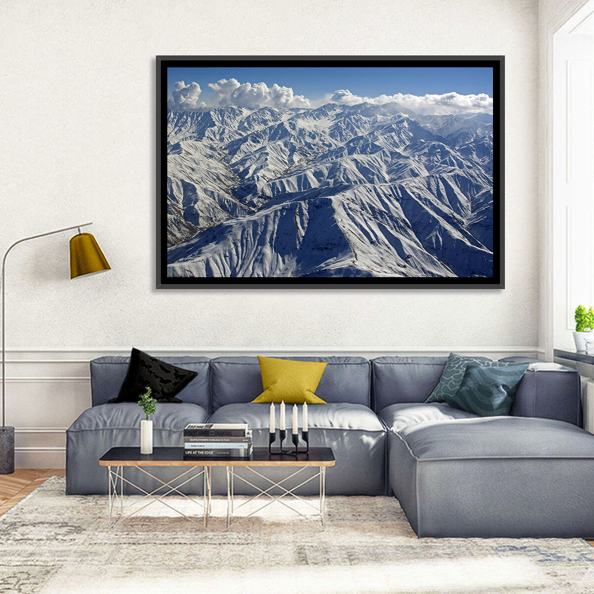 Snow-capped Afghan Mountains Wall Art