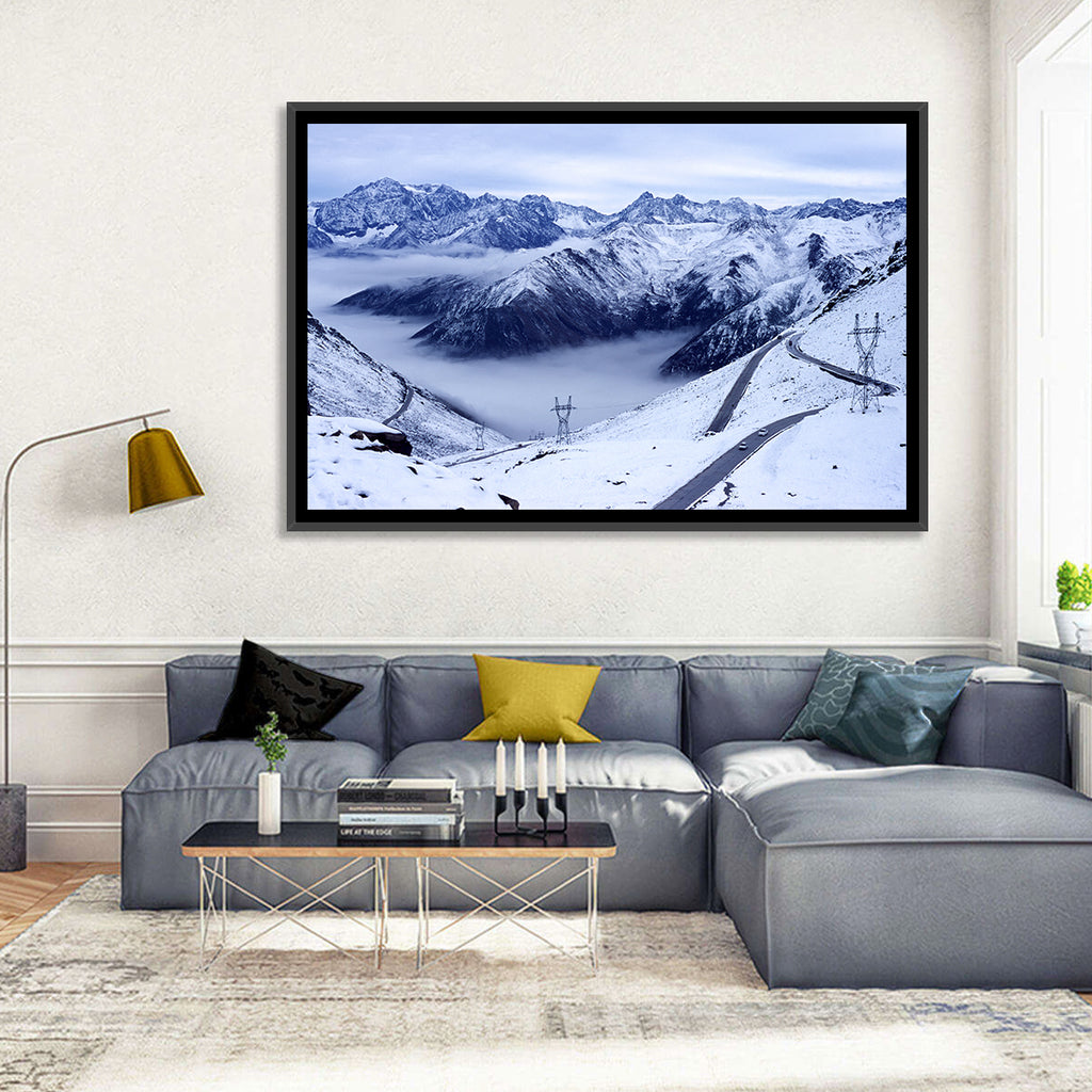 Sichuan Snowy Mountain Pass Wall Art