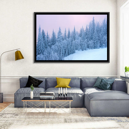 Snowy Winter Forest Wall Art