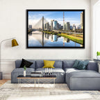 Estaiada Bridge Reflections Wall Art