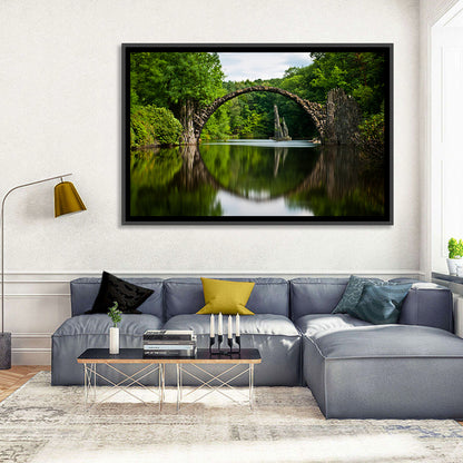 Lake Stone Bridge Wall Art