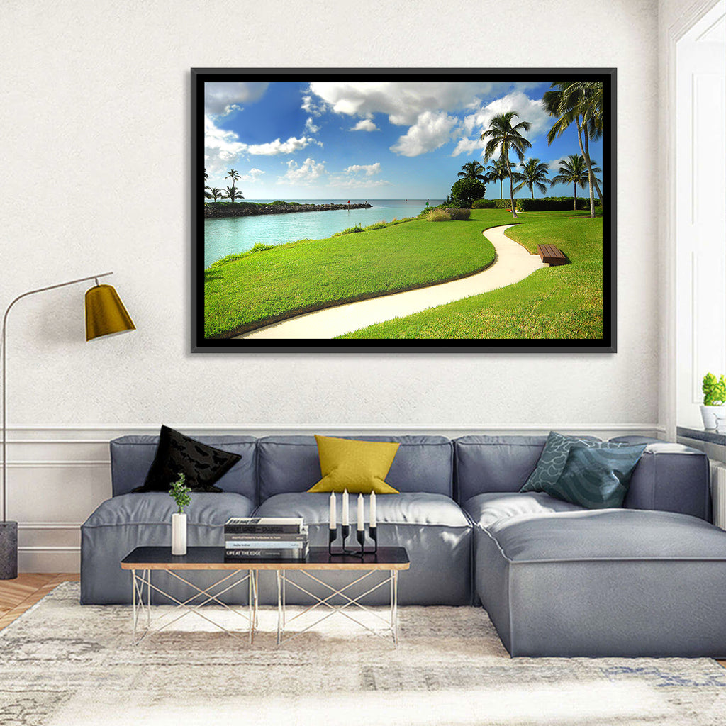 Tropical Coastal Pathway Wall Art