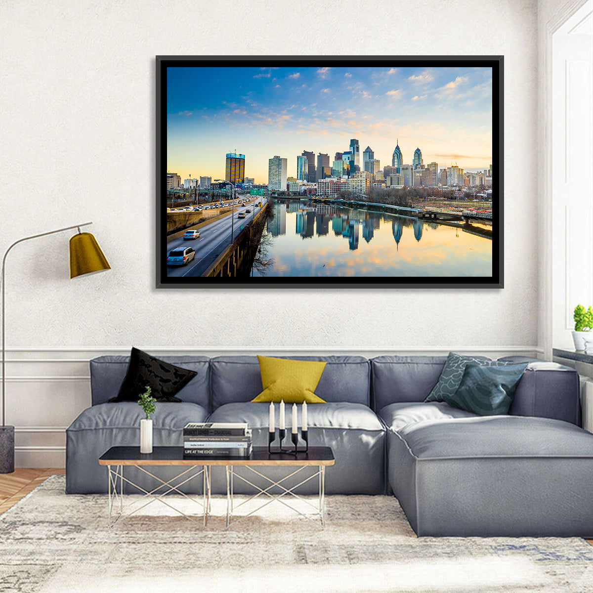Philadelphia Skyline at Dusk Wall Art