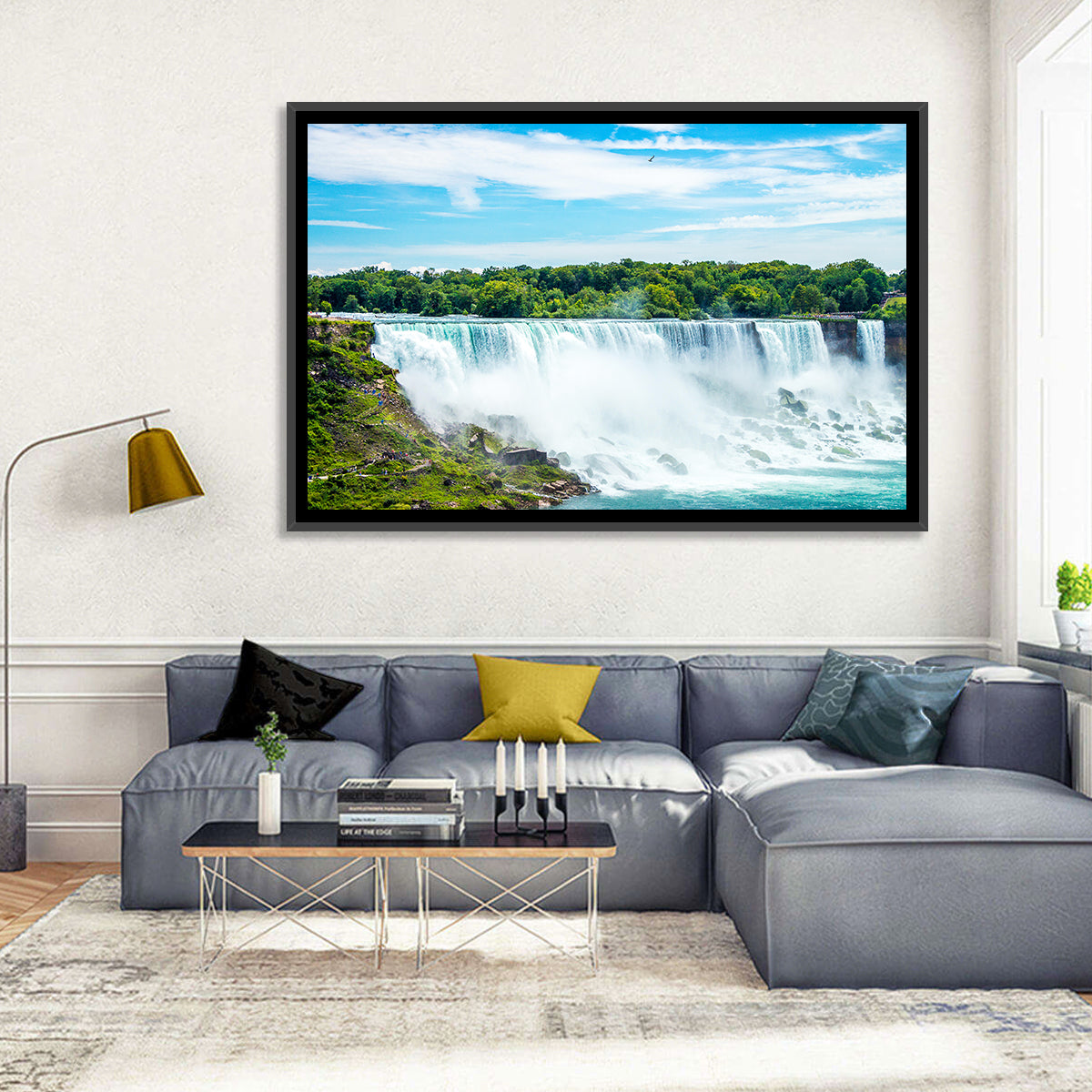 American Falls, Niagara Wall Art in a room, landscape
