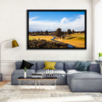 Central Oregon Golf Course with Winding Path Wall Art