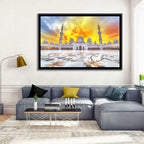 Sheikh Zayed Grand Mosque at Sunset Wall Art