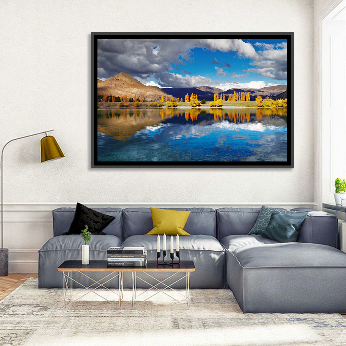 Lake Tekapo Autumn Reflection Wall Art