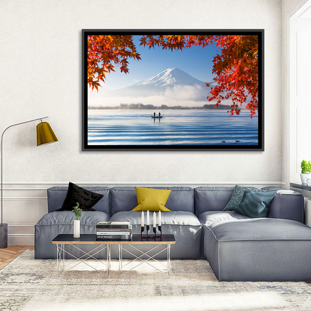 Mount Fuji Over Lake Kawaguchiko Wall Art