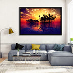Coconut Island Sunset Wall Art