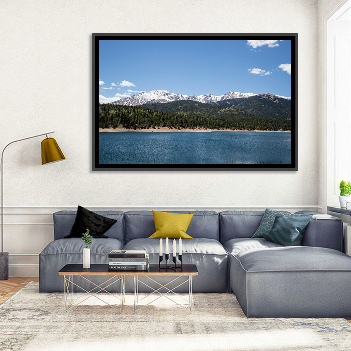 Pikes Peak from Crystal Lake Wall Art