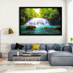 Erawan Falls Turquoise Waterfall Wall Art