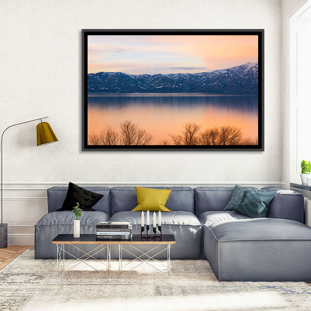 Lake Sevan Golden Dusk Wall Art