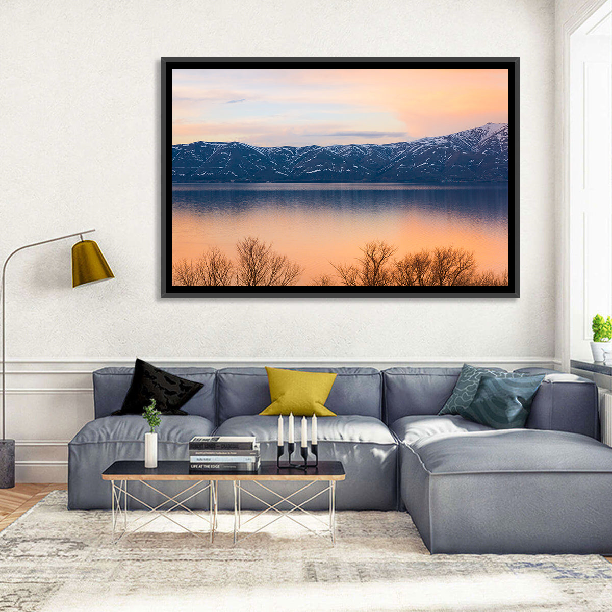 Lake Sevan Golden Dusk Wall Art