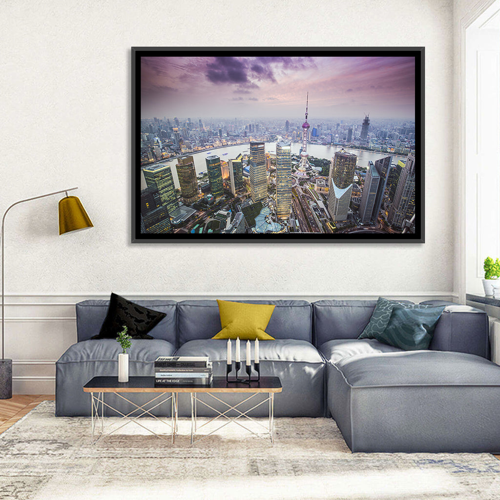 Pudong Cityscape Wall Art