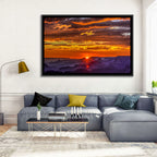Lipan Point Sunset Sunburst Wall Art
