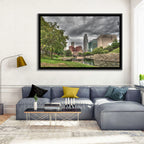 Omaha Skyline at Gene Leahy Mall Wall Art