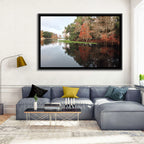 Autumn Lake Reflection Wall Art