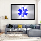 Star of Life with Rod of Asclepius Wall Art