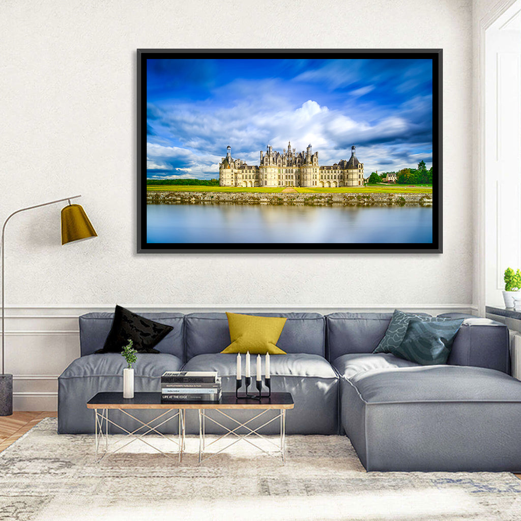 Château De Chambord Reflection Wall Art