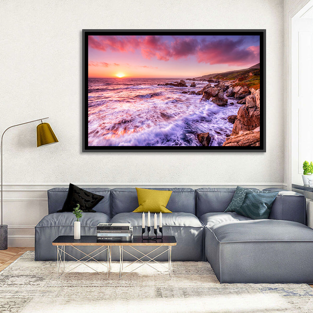 Dusk Over California Cliffs Wall Art