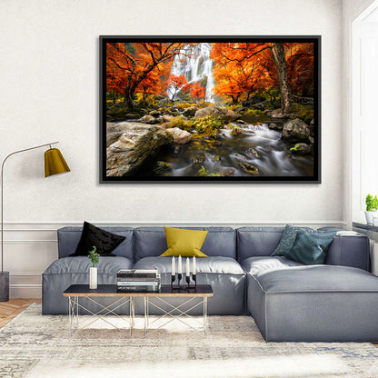 Autumn Waterfall Wall Art