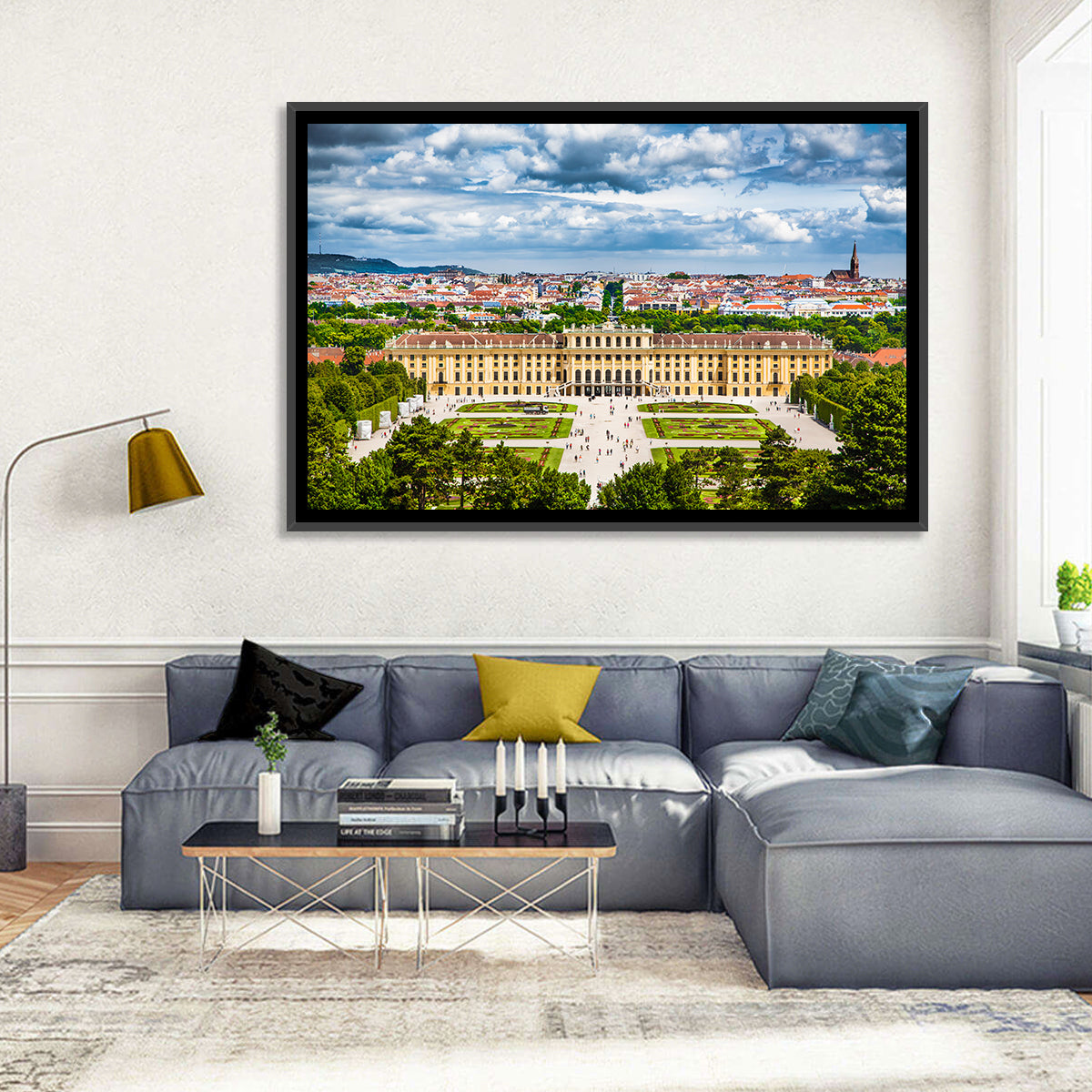 Schönbrunn Palace and Great Parterre Gardens Wall Art