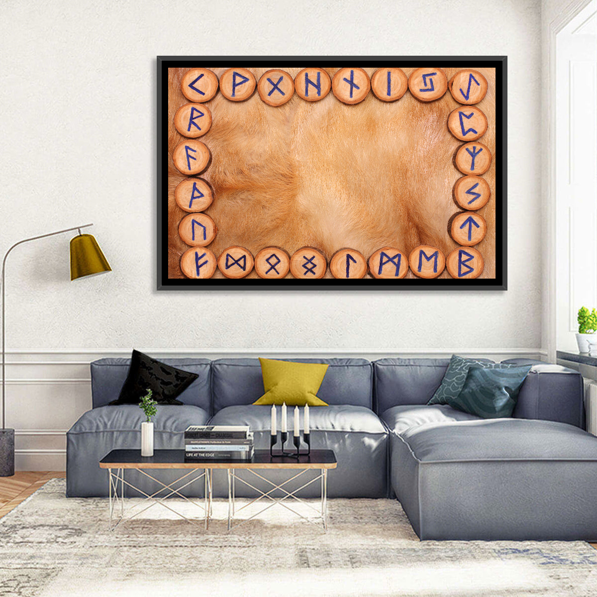 Elder Futhark Rune Frame Wall Art