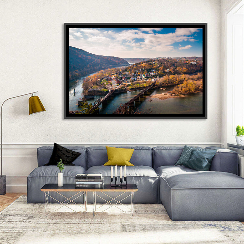 Maryland Heights Over Harpers Ferry Wall Art