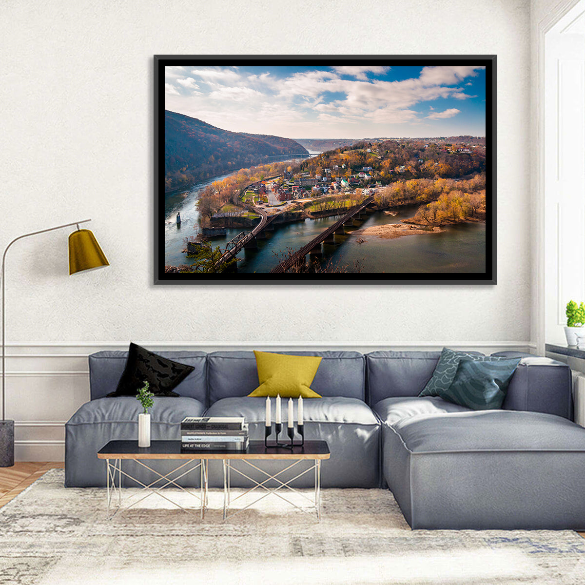 Maryland Heights Over Harpers Ferry Wall Art
