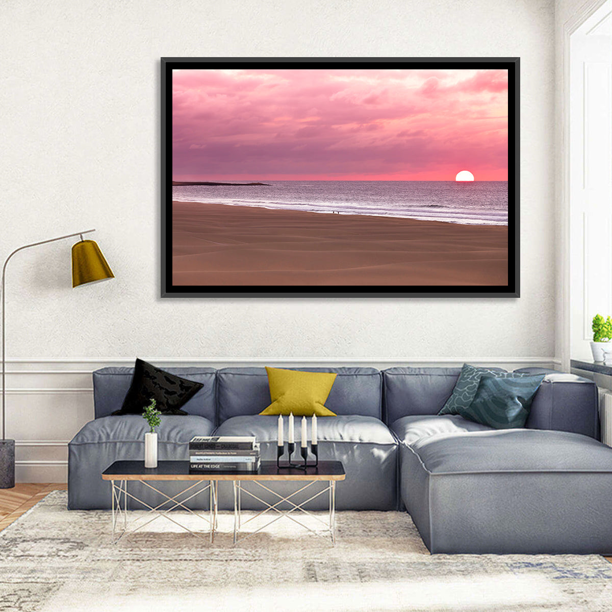 Boavista Sunset Beach Wall Art in a room, landscape