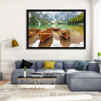 Rowboats on Lake Braies Wall Art