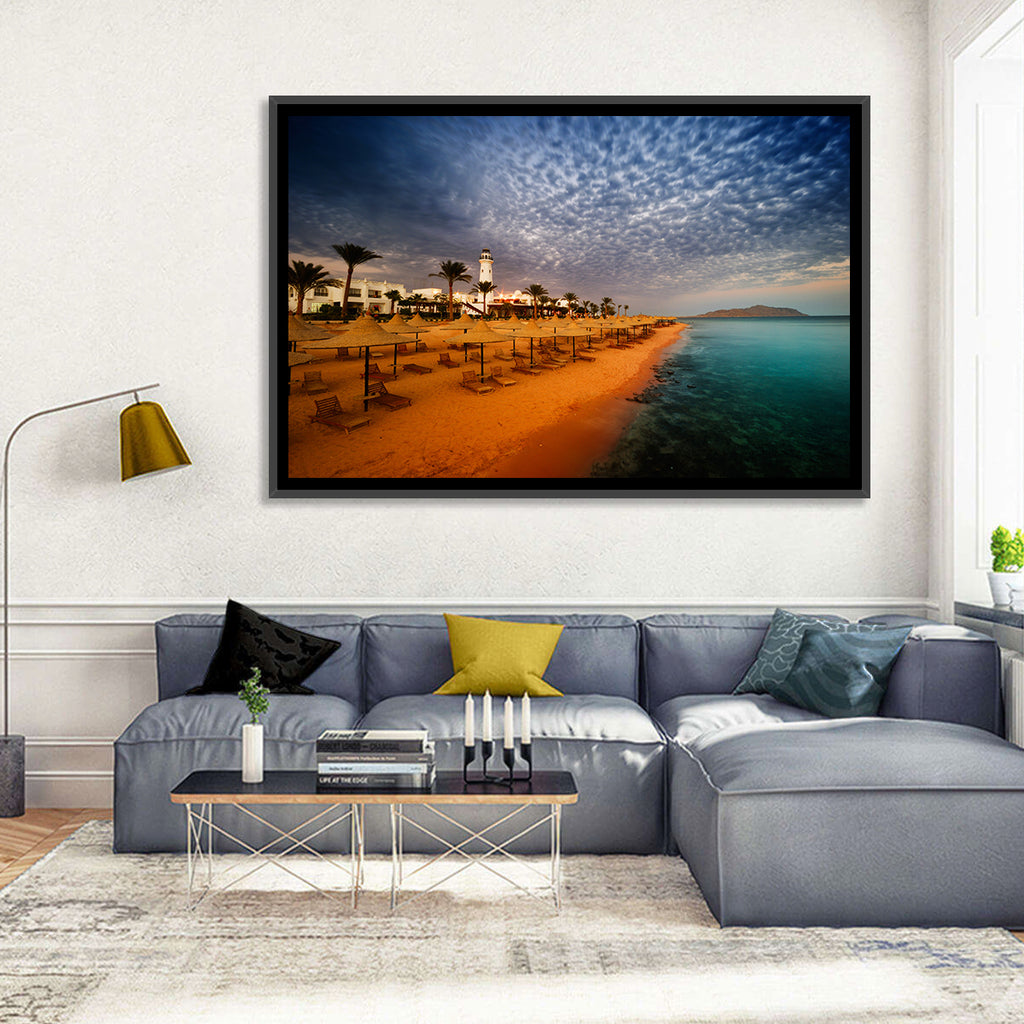 Sharm El Sheikh Beach at Dusk Wall Art