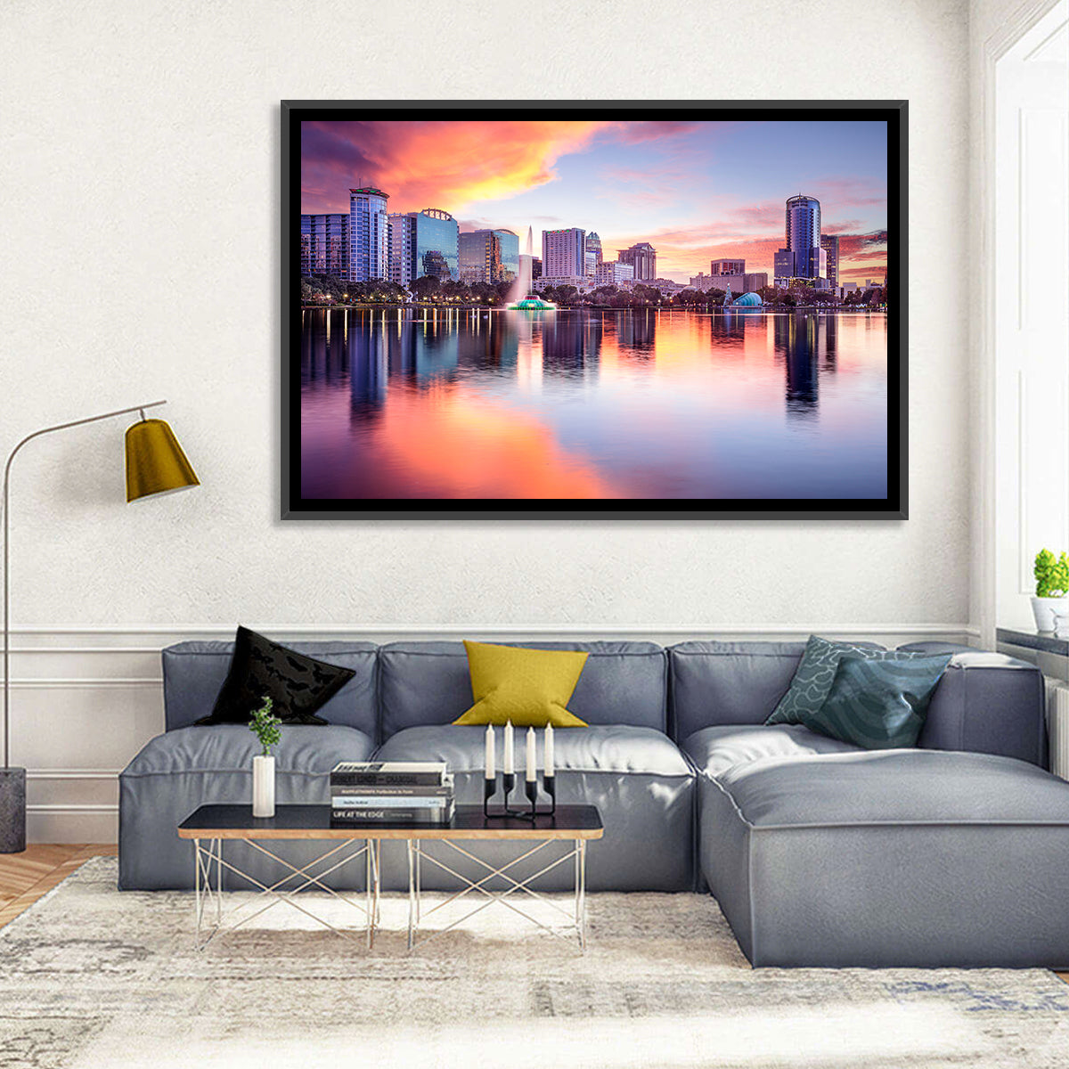 Lake Eola Sunset Orlando Wall Art