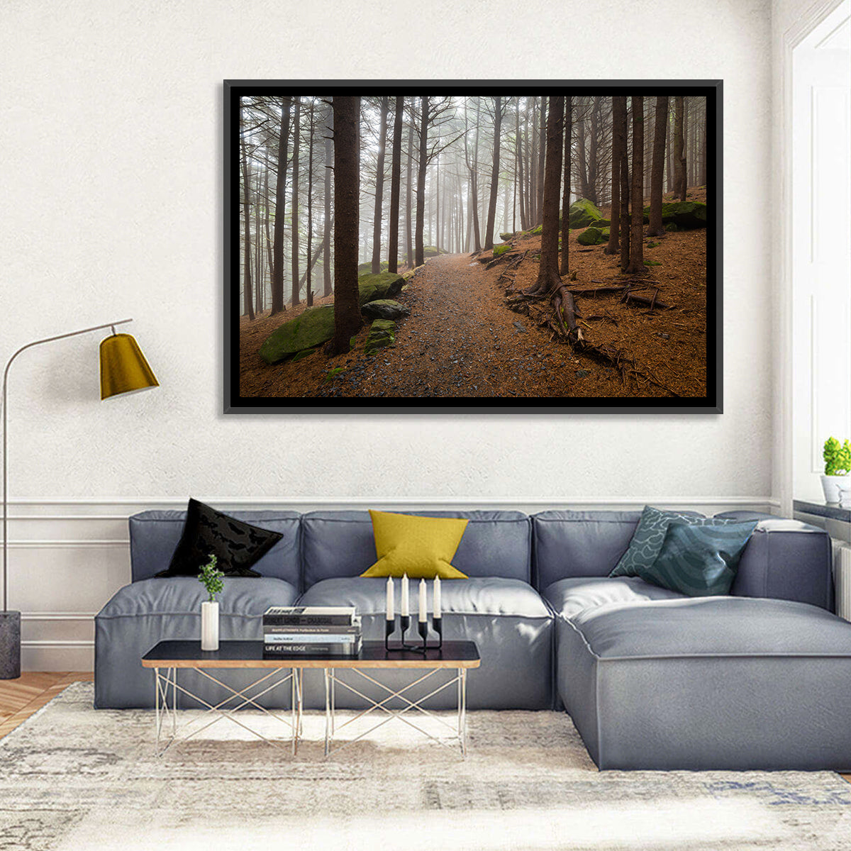 Misty Appalachian Trail Path Wall Art