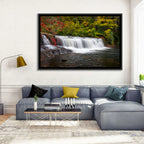 Blue Ridge Autumn Waterfall Wall Art